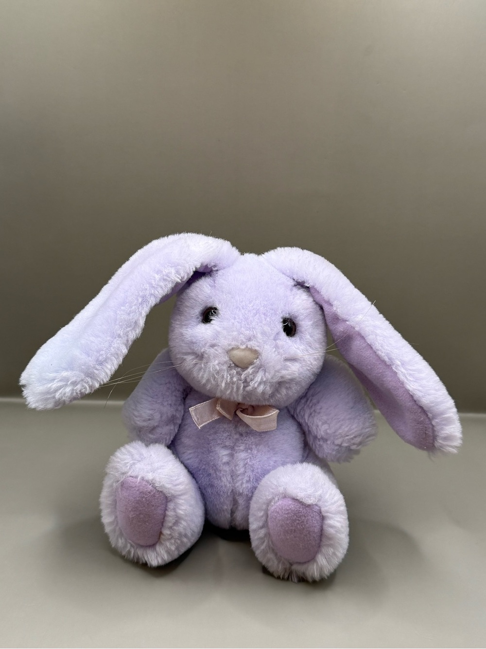 Vintage Applause Lilac Purple Bunny Plush Stuffed Animal 1980s